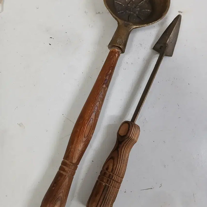 [BUNJANG] Vintage Brass Charcoal Iron Set / 빈티지 놋쇠 숯 다리미 인두 세트