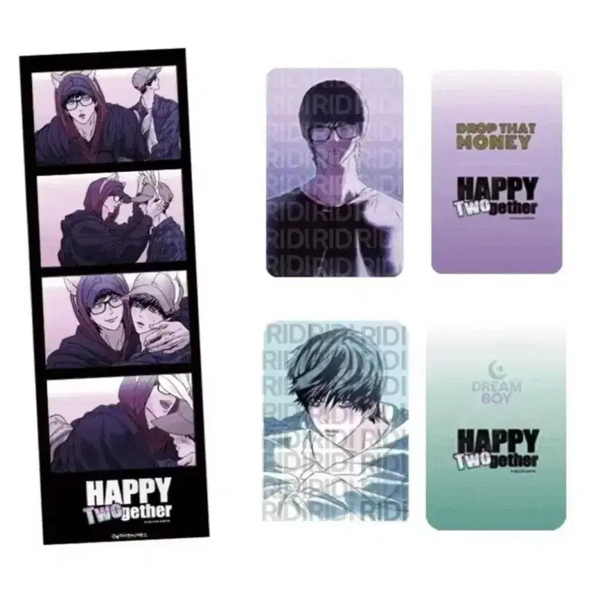 [BUNJANG] Happy Together Lucky Draw Four-Cut Photo Photocard Set / 마플샵 해피투게더 햎투 네컷포토 포토카드 2종 세트