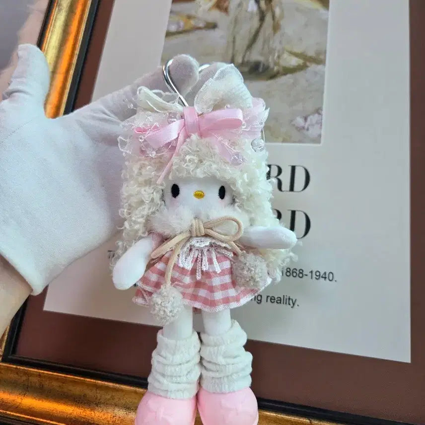 [BUNJANG] Hello Kitty Custom Long Legs Plush Doll / 헬로키티 커스텀 롱다리키티 인형