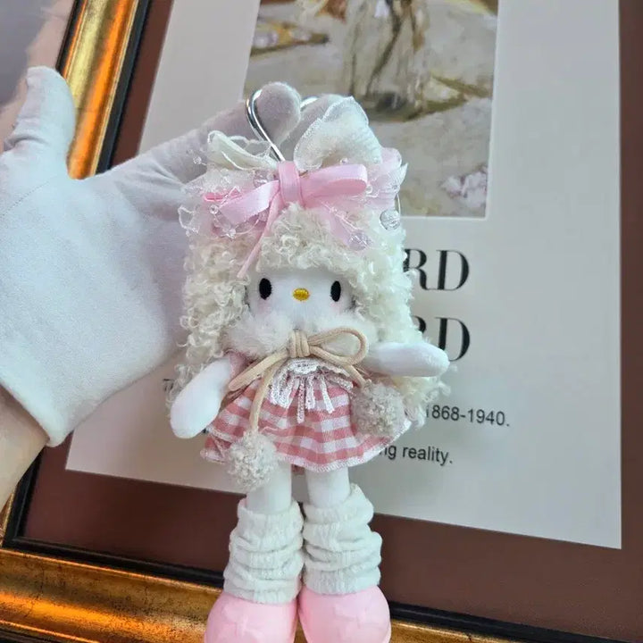[BUNJANG] Hello Kitty Custom Long Legs Plush Doll / 헬로키티 커스텀 롱다리키티 인형