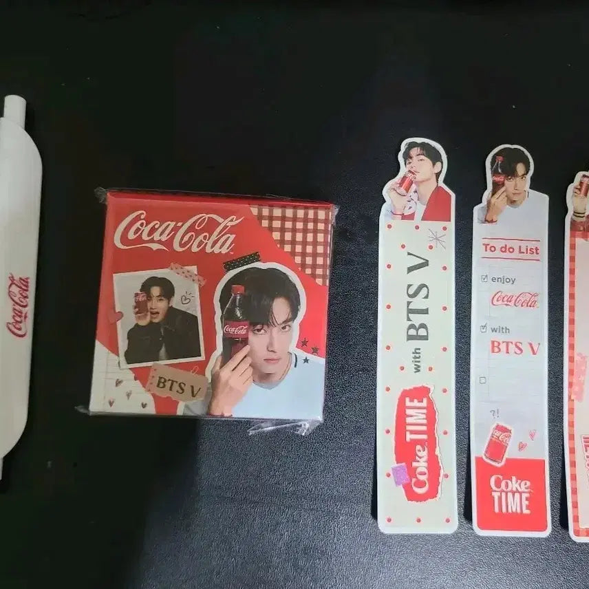 [BUNJANG] Coca-Cola x BTS V Stationery Set / 코카콜라 BTS 뷔 문구세트