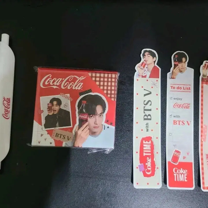 [BUNJANG] Coca-Cola x BTS V Stationery Set / 코카콜라 BTS 뷔 문구세트