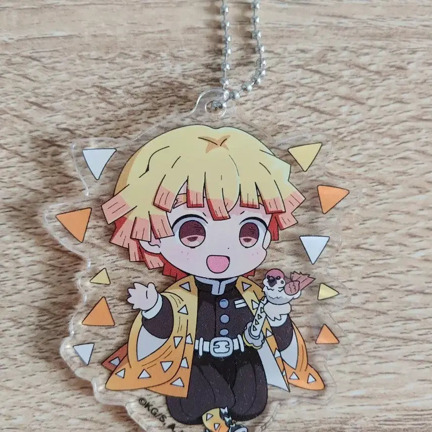 [BUNJANG] Demon Slayer Agatsuma Zenitsu Acrylic Keychain / 귀멸의 칼날 귀칼 아가츠마 젠이츠 아크릴키링