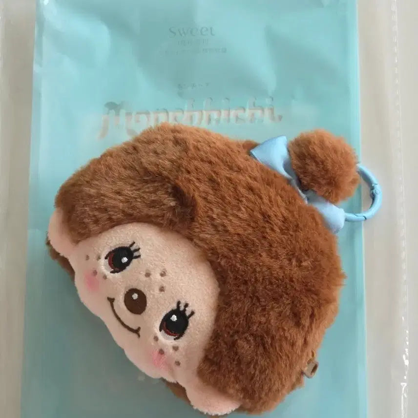 [BUNJANG] Sweet Magazine July Issue Monchhichi Keyring Pouch / 일본 sweet 스위트 잡지 7월호 부록 몬치치 키링 파우치