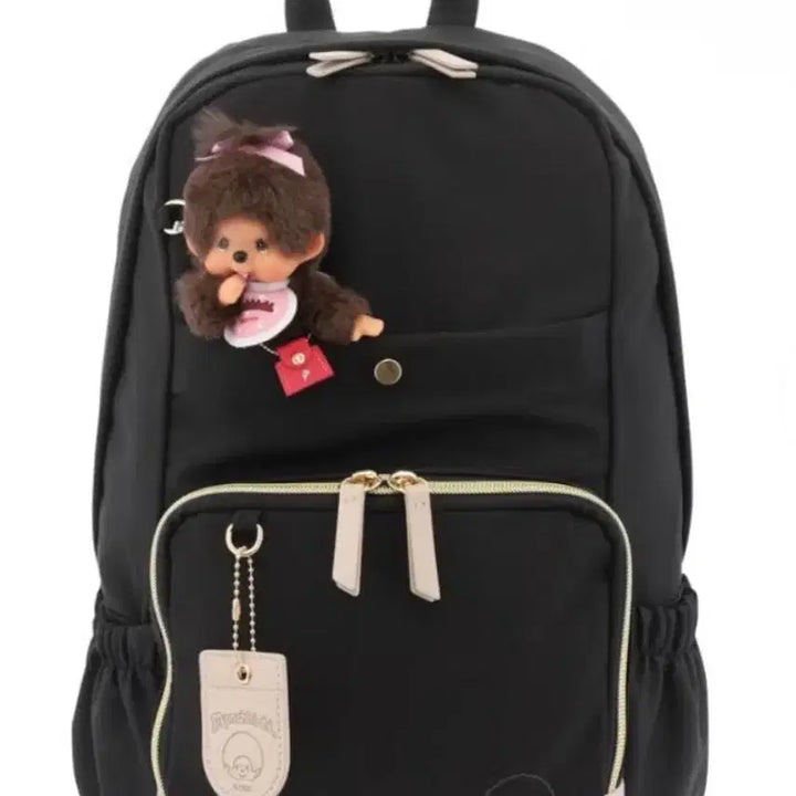 [BUNJANG] Monchhichi Black Backpack / 몬치치 백팩 블랙 (가방만)