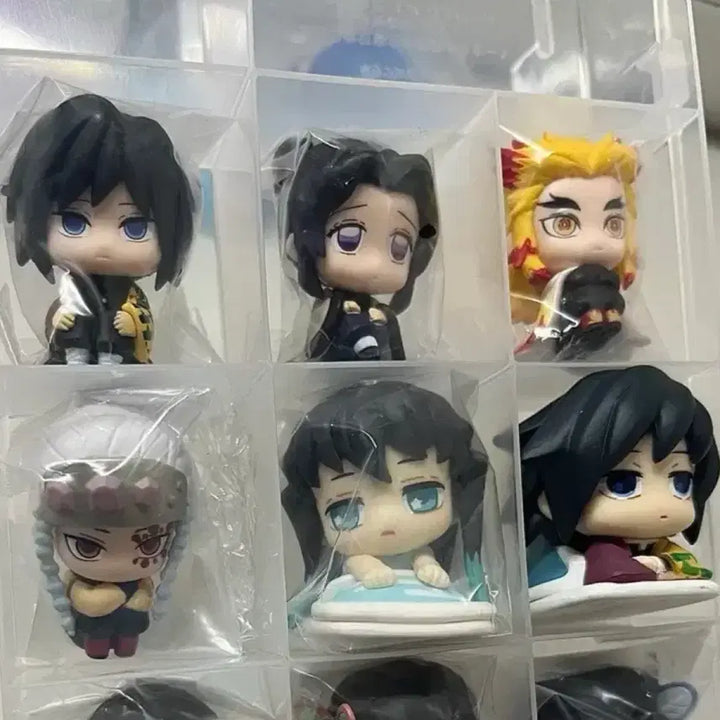 [BUNJANG] Demon Slayer Machiboke Set 1 - 6 Types / (풀셋+덤) 귀멸의 칼날 마치보케 1탄 6종 6개 세트 일괄 /귀칼 가챠