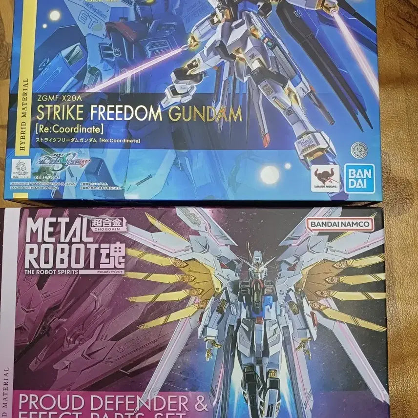 [BUNJANG] Metal Robot Spirits Strike Freedom Gundam &amp; Progrès Defender Effect Parts Set / 메탈 로봇혼 스트라이크 프리덤  리코디+ 프로드 디펜더 일괄 판매 합니다