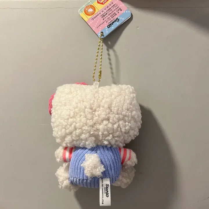 [BUNJANG] Sanrio Sega Plaza Hello Kitty Plush Keychain / 해외직구/ 산리오 sega plaza 뽀글이 헬로키티 키링