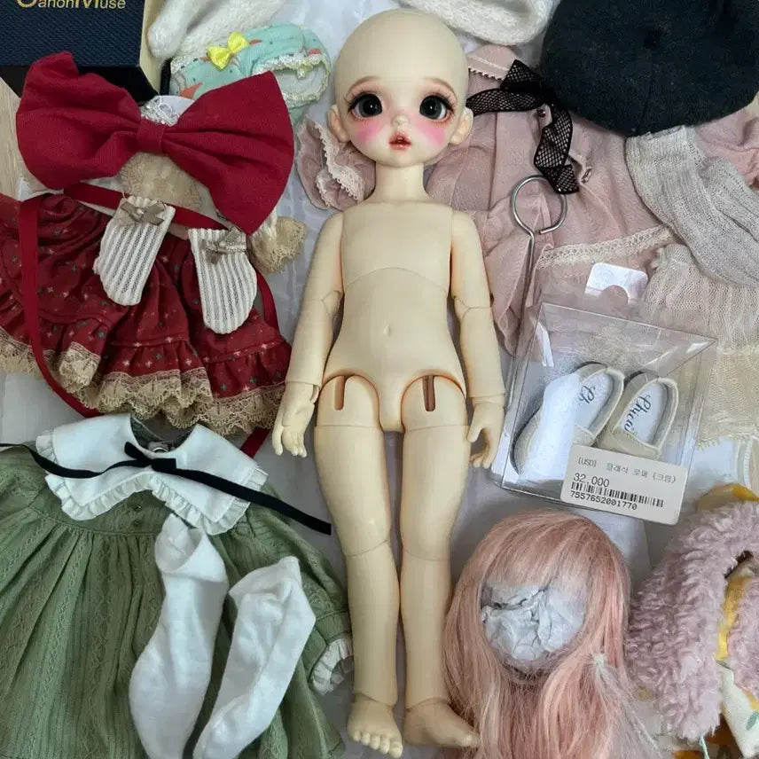 [BUNJANG] Chicabi Minette 26cm Ball-Jointed Doll with Accessories / ! 오늘까지만 이가격 !치카비 미네트 구체관절인형 물품포함