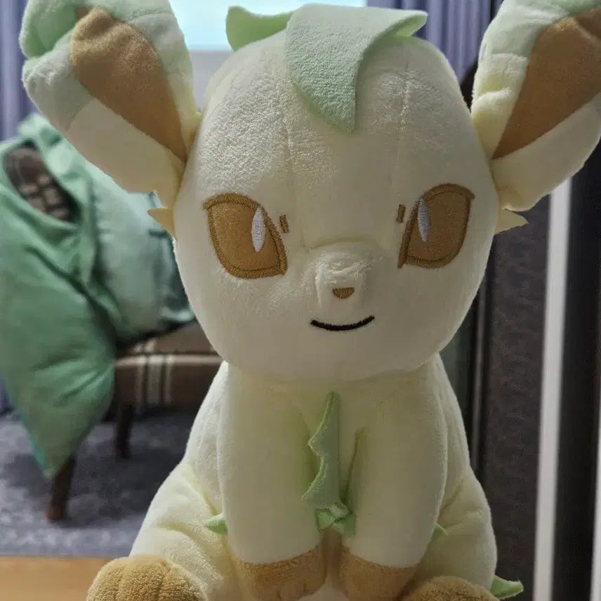 [BUNJANG] Pokemon Leafeon Plush Doll / 포켓몬스터 리피아 인형 아이러브이브이
