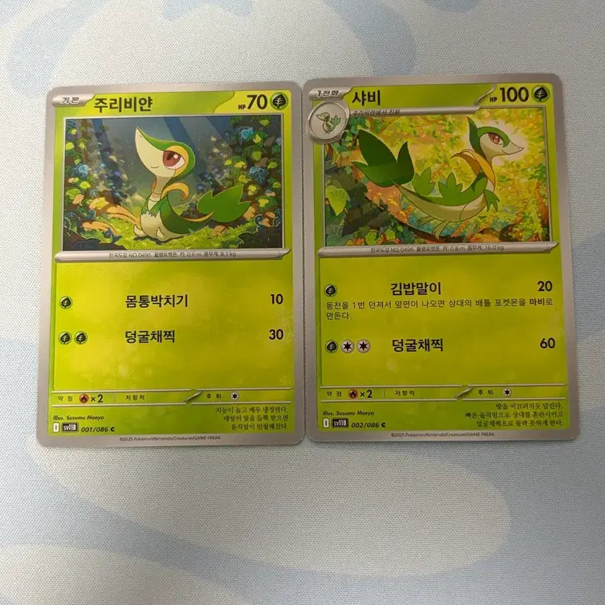 [BUNJANG] Pokemon Card Juribiyan Shabee Bundle Set / 포켓몬카드 주리비얀 샤비 일괄