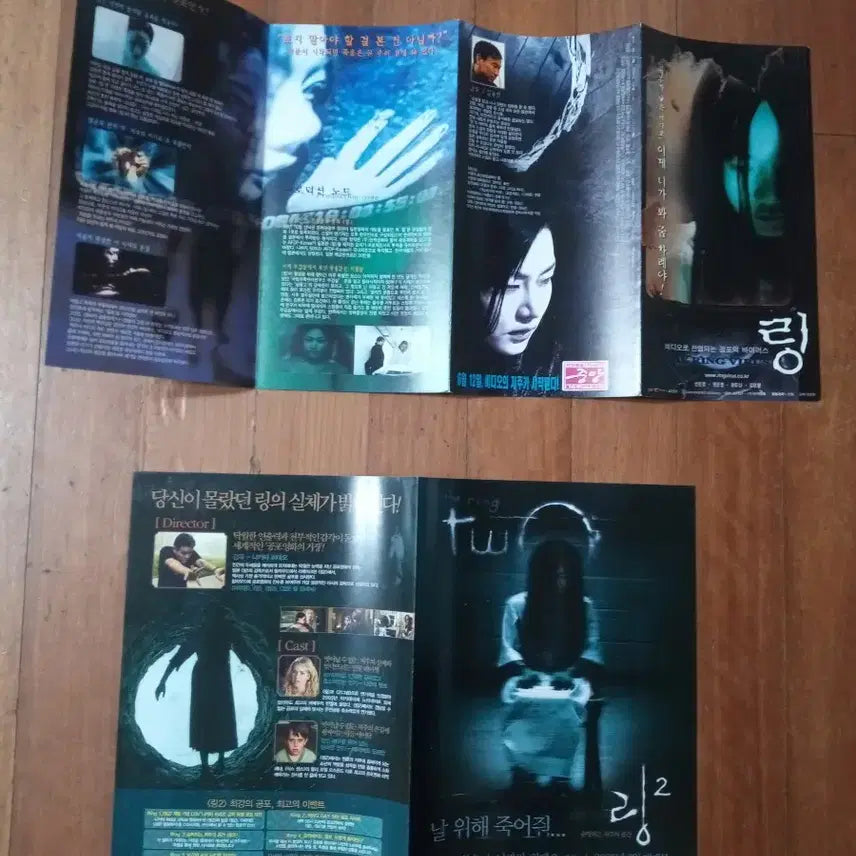 [BUNJANG] The Ring 1 &amp; 2 Movie Flyers Bundle / 영화팜플렛 링 1 2  2종일괄 배두나  영화전단지 포스터