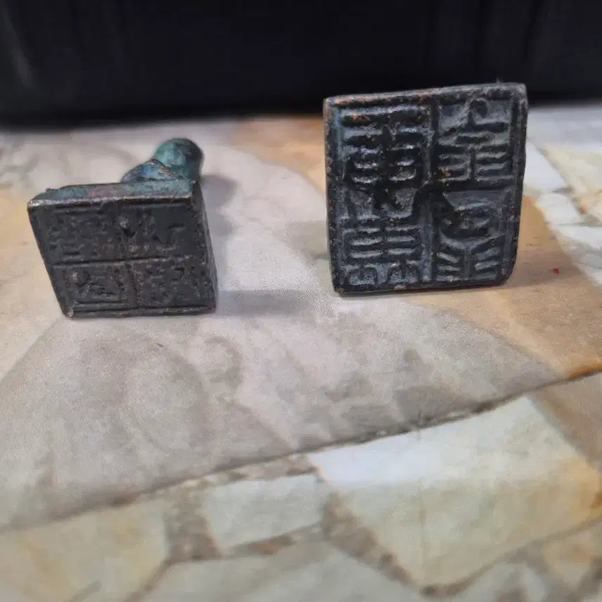 [BUNJANG] Temple Seal Set (2 Pieces) / 20년소장품 사찰 합장인장2점
