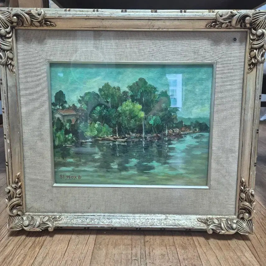 [BUNJANG] Kim Jeong-ho 1981 Landscape Oil Painting / 1981년 풍경화유화 김정호화백