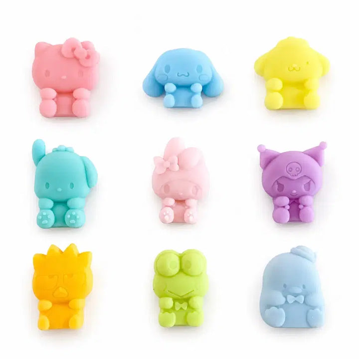 [BUNJANG] Sanrio Characters Gummy Candy Silicone Flat Pouch / 일본가) 산리오 캐릭터즈 구미캔디 플랫 파우치 실리콘 파우치