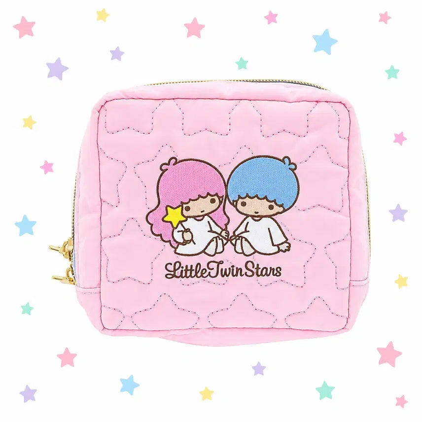[BUNJANG] Sanrio Little Twin Stars Quilted Square Pouch / 일본가) 산리오 리틀트윈스타 퀼팅 사각 파우치