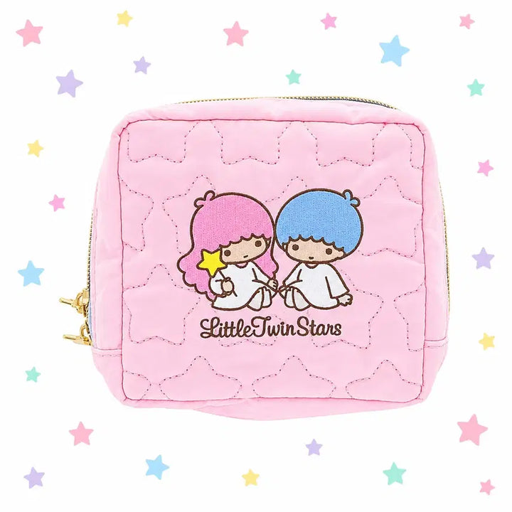 [BUNJANG] Sanrio Little Twin Stars Quilted Square Pouch / 일본가) 산리오 리틀트윈스타 퀼팅 사각 파우치