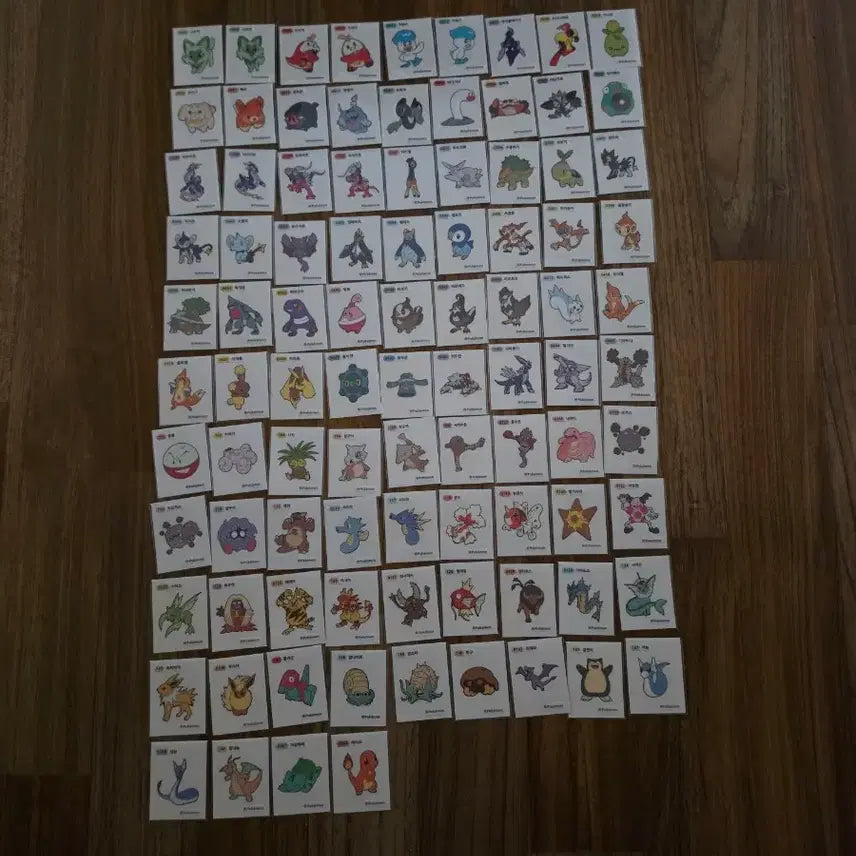 [BUNJANG] Pokemon Stickers Bundle Set (Gen 4, 9, Gen 1) / 포켓몬 띠부씰 4, 9세대 54종과 1세대뒷번호40종을 일괄 판매합니다