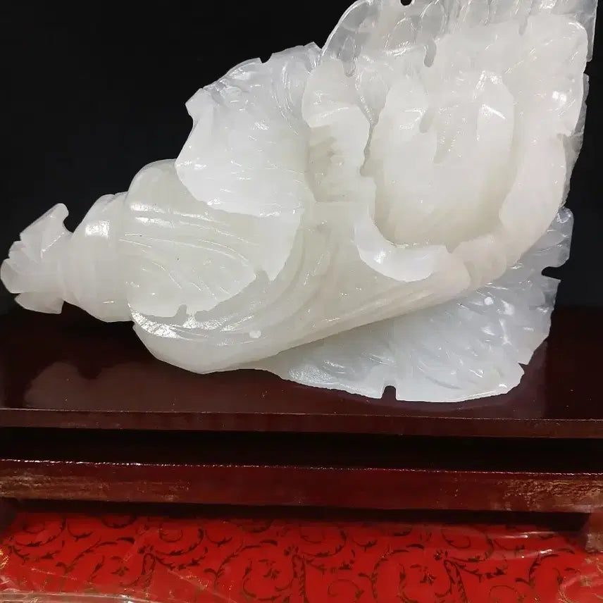 [BUNJANG] White Jade Cabbage Sculpture / 백옥 배추 조각