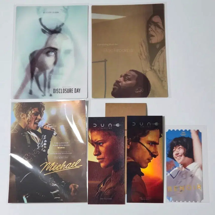 [BUNJANG] Disclosure Day, Backrooms, Dune 2, Renoir Art Card &amp; Ticket Set / 디스클로저데이 백룸 마이클 듄2 르느와르 아트카드 티켓 TTT