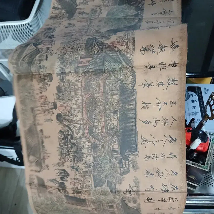 [BUNJANG] Antique Scroll Painting and Calligraphy Scroll / 고서화 족자 옛 그림 서예 족자 약7미터