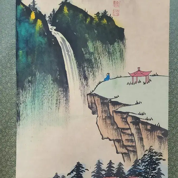 [BUNJANG] Chinese Traditional Landscape Scroll Painting / 중국 명품 육필 산수화