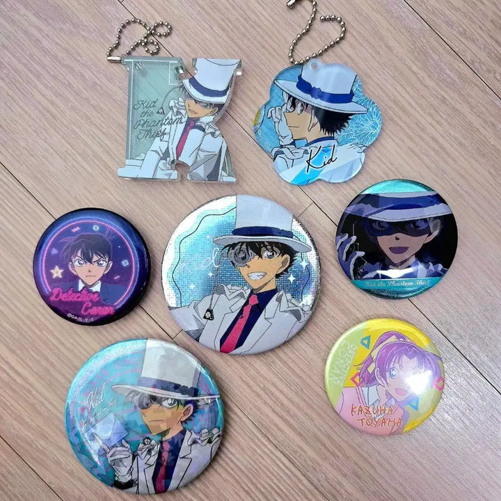 [BUNJANG] Detective Conan Phantom Thief Kid Silver Badge Set / 명탐정 코난 괴도키드 판매