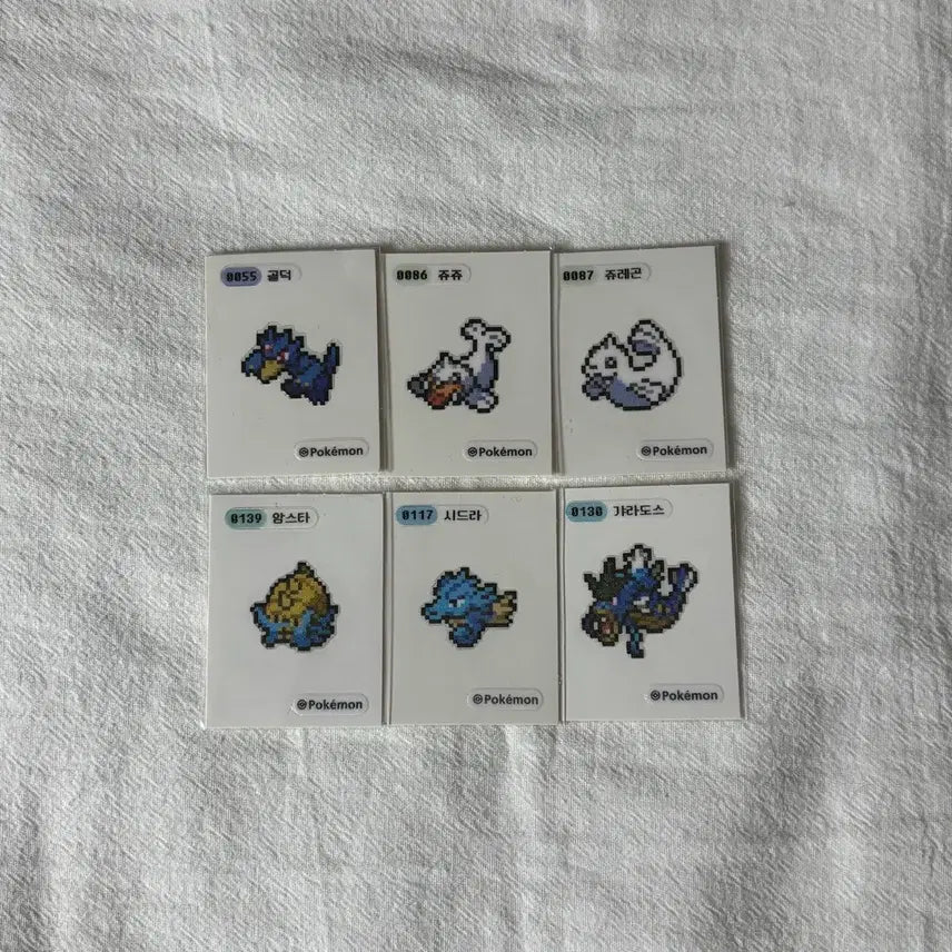 [BUNJANG] Pokemon Pixel Bread Stickers (Ttiboo Seal) / 포켓몬 픽셀 띠부씰