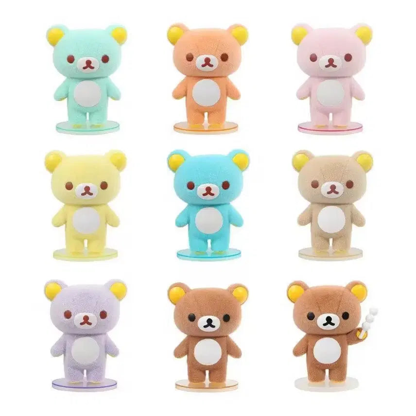 [BUNJANG] Rilakkuma Sherbet Fluffy Mascot Figure (Purple) / 리락쿠마 샤베트 플로키 마스코트 피규어 보라색