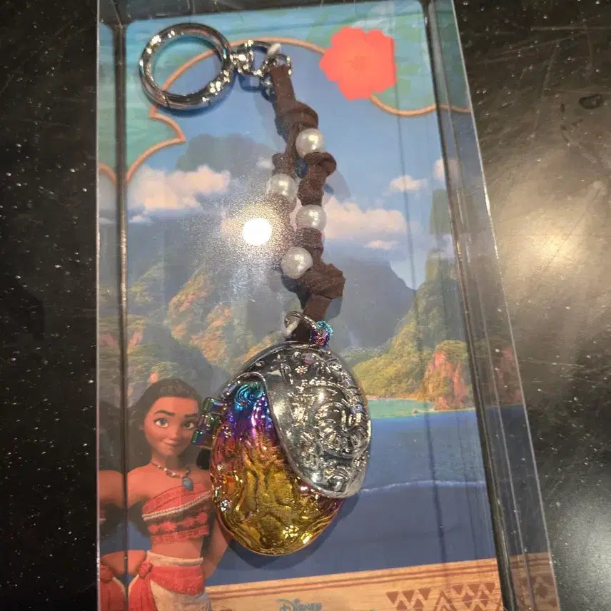 [BUNJANG] Moana Mimjang Necklace Keychain Ver. 2 / 미개봉)모아나 심장 목걸이 키링 Ver.2