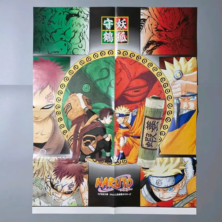[BUNJANG] 2007 Shonen Jump Naruto Shippuden Gaara Supplement Poster / [포스터/굿즈] 고전 나루토 질풍전 소년점프 2007년 부록 가아라