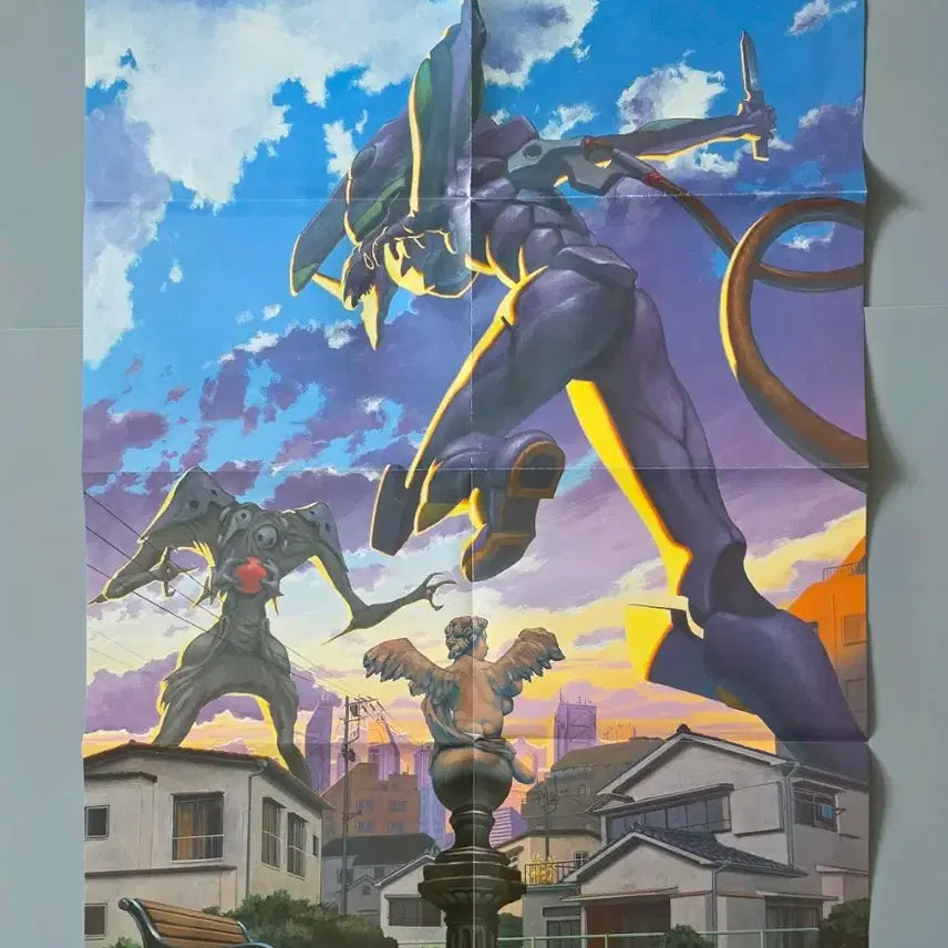 [BUNJANG] Evangelion 1996 Newtype Supplement Poster / [포스터/굿즈] 고전 에반게리온 1996년 뉴타입 부록 초호기 사키엘