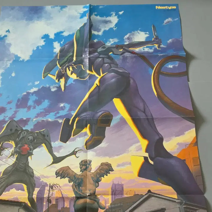 [BUNJANG] Evangelion 1996 Newtype Supplement Poster / [포스터/굿즈] 고전 에반게리온 1996년 뉴타입 부록 초호기 사키엘