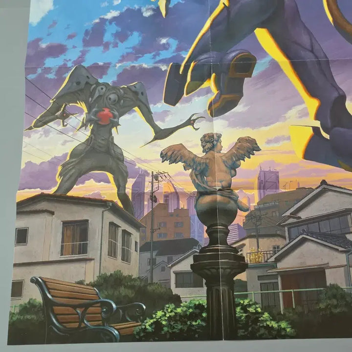 [BUNJANG] Evangelion 1996 Newtype Supplement Poster / [포스터/굿즈] 고전 에반게리온 1996년 뉴타입 부록 초호기 사키엘