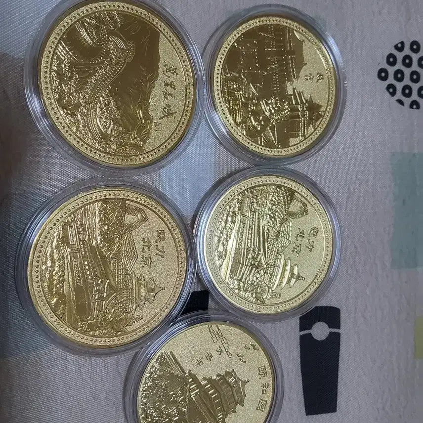 [BUNJANG] Beijing Commemorative Medals Set (5 Pieces) / 북경 기념주화 5개