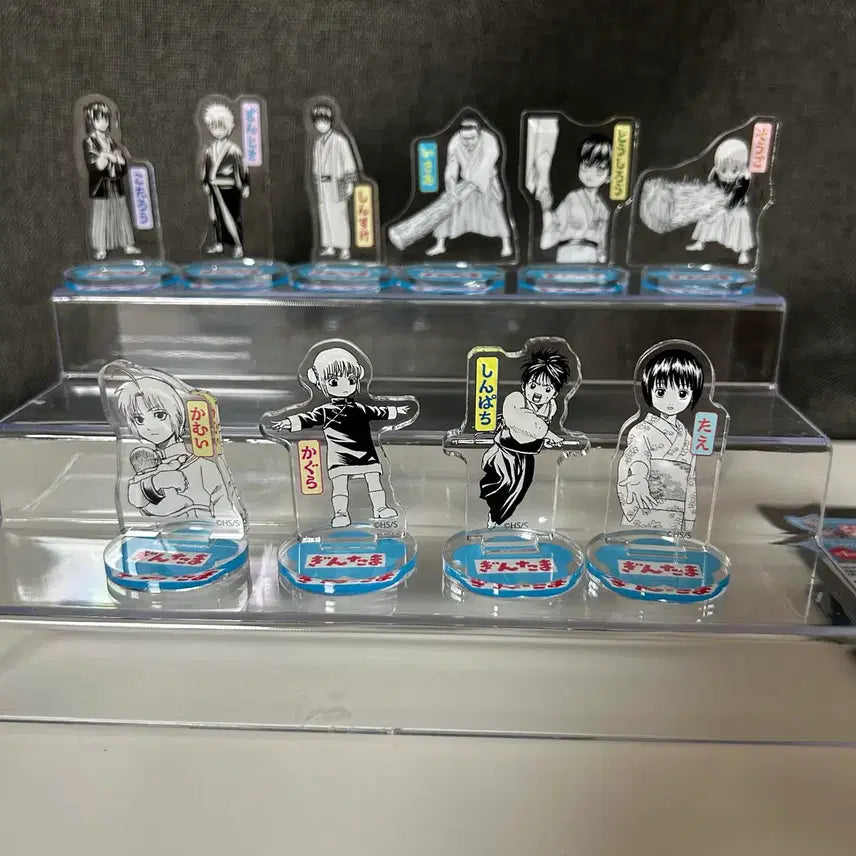 [BUNJANG] Gintama Chibi Acrylic Set Gintoki, Takasugi, Sougo, Kagura, Hijikata / 은혼 치비아크릴 세트 긴토키 타카스기 소고 카구라 히지카타