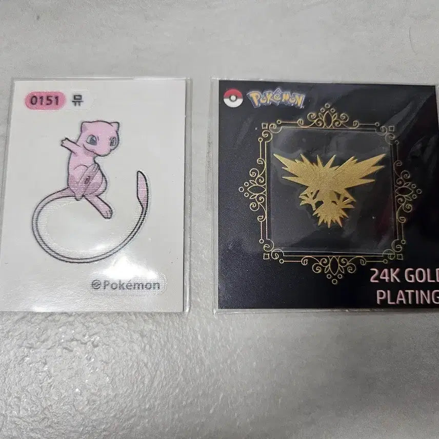 [BUNJANG] Pokemon 24k Sticker Set + Mew Sticker Bundle / 포켓몬 24k 띠부씰 + 뮤 띠부씰 일괄 판매 해요