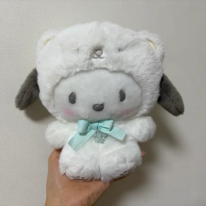 [BUNJANG] Pochacco Snow Kumafuwafuwa Plush Doll / 포챠코 스노우 쿠마 후와후와 인형 누이