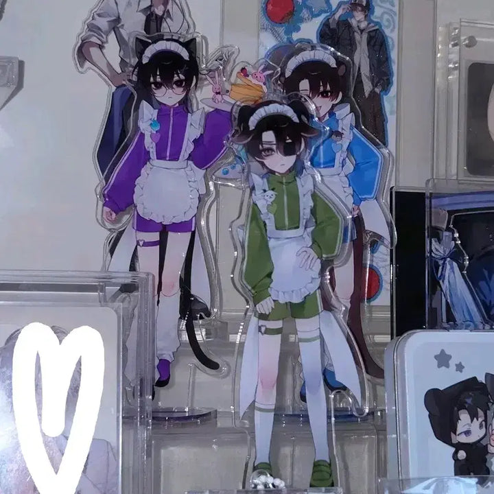 [BUNJANG] Jersey Maid Acrylic + Postcard Set (Kai Chu | Choi Yo Won | Baek Sa Heon) / 괴출 괴담출근 아크릴+엽서 져지메이드 메이드