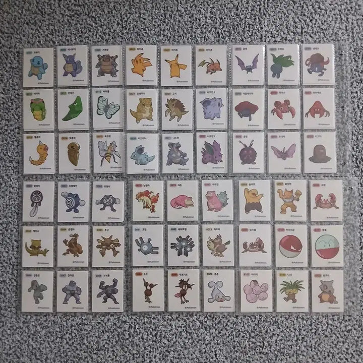 [BUNJANG] Pokemon Sticker Collection (163 Variants) - Season 2 Complete Set / 포켓몬띠부씰시즌2 완성본(163종)