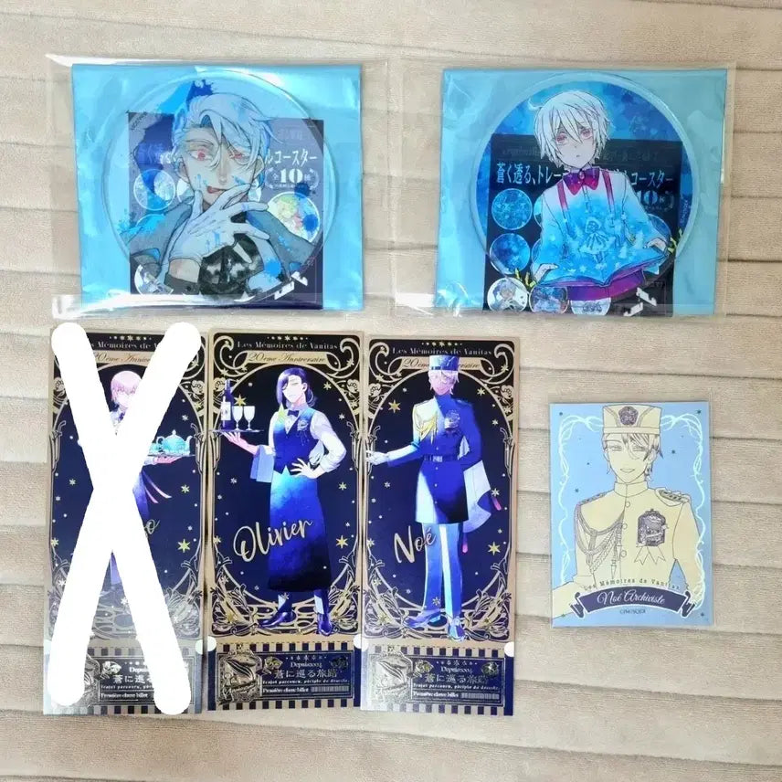 [BUNJANG] Vanitas no Carte Exhibition Noe "Pandora Hearts" Inspired Goods Ticket Photocard / 바니타스의 수기 노에 판바니 전시회 굿즈 판매 아크릴코스터 티켓 특전포카