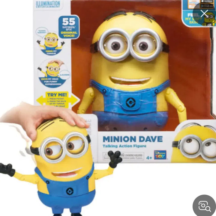 [BUNJANG] Minions Dave Talking Action Figure 2015 / 미니언즈 데이브 말하는 액션 피규어 2015년도 제품