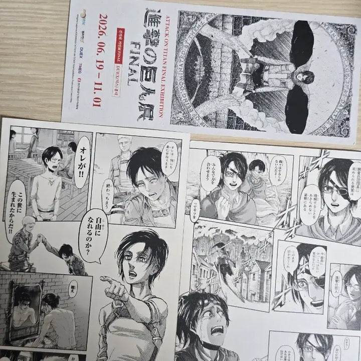 [BUNJANG] Attack on Titan Exhibition Limited Edition Eren &amp; Hange / 진격의 거인 전시회 특전 에렌&amp;한지