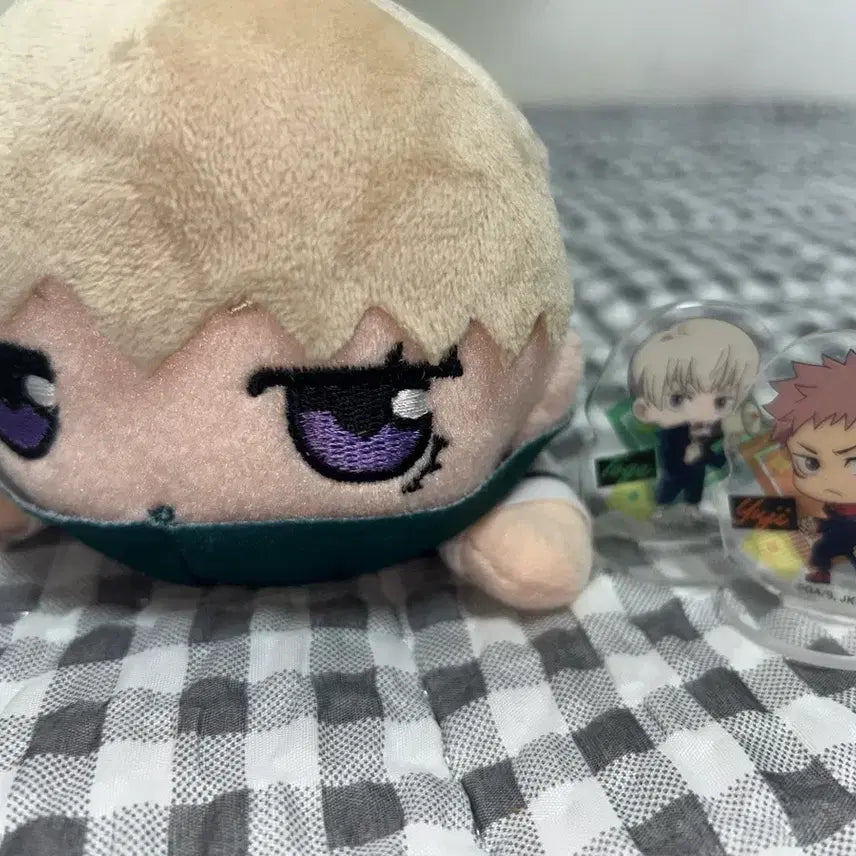 [BUNJANG] Toge Inumaki Plush &amp; Yuji Itadori Mini Acrylic Stand Bundle / 이누마키 토게 인형,미니 아크릴 이타도리 유지 미니 아크릴 일괄판매