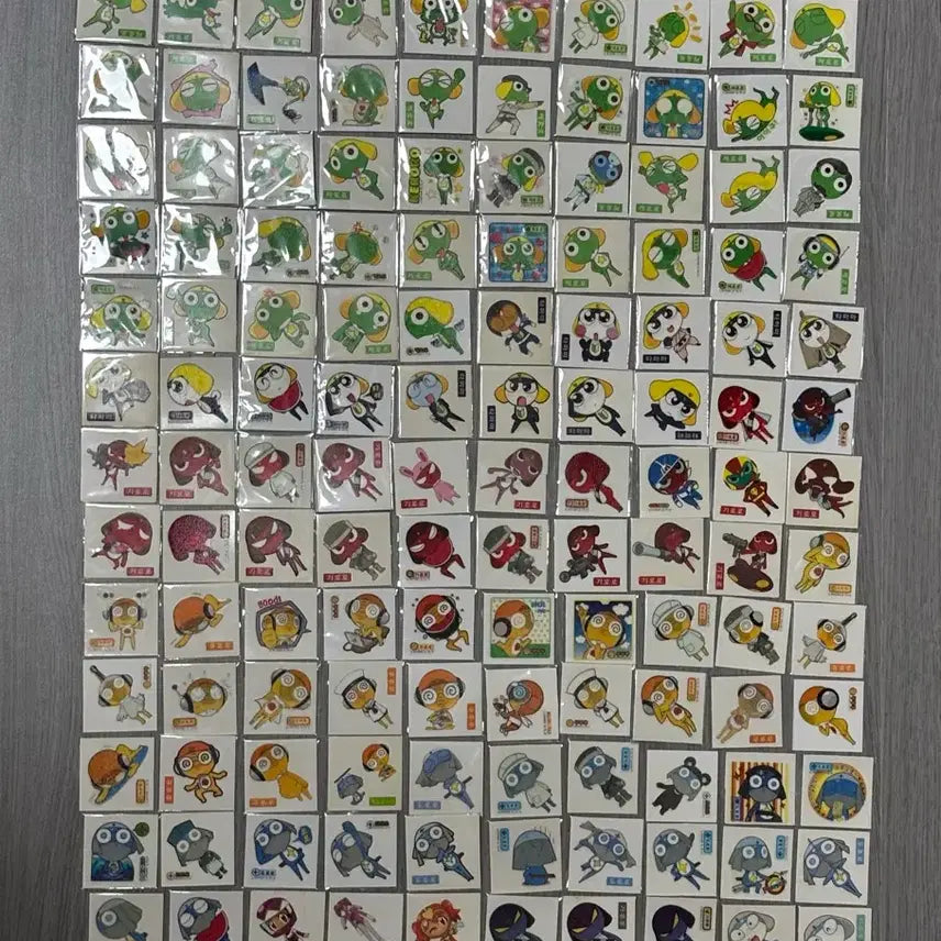 [BUNJANG] Keroro Old Version 150 Piece Sticker Bundle Set / 케로로 구버전 띠부씰 150개 일괄판매