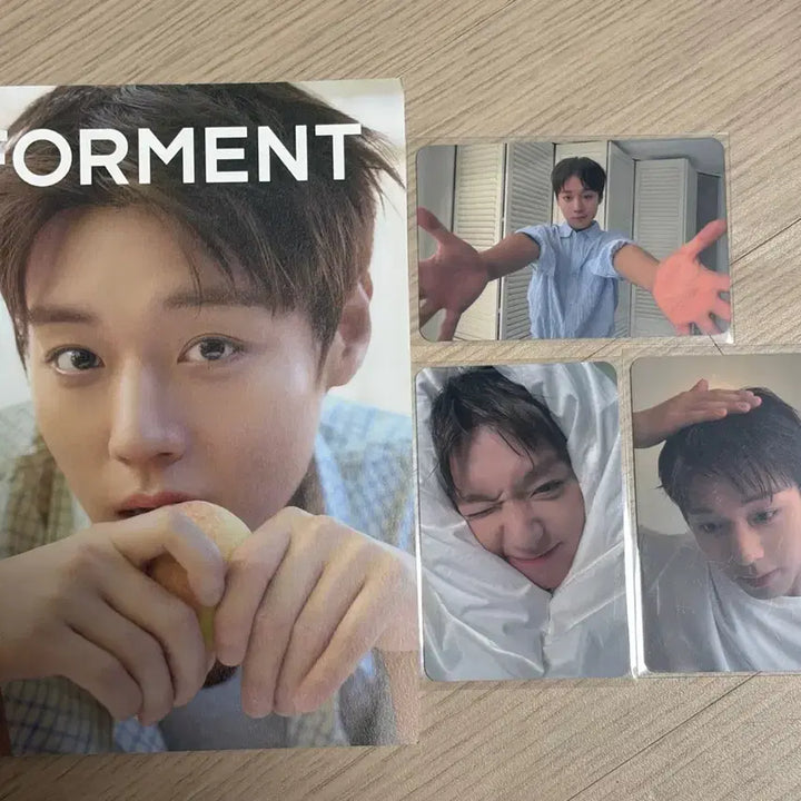 [BUNJANG] Park Jihoon FORMENT Photocard 3 Types Bundle Set / 박지훈 포맨트 포카 3종(나안아 포함) + 잡지 일괄 판매