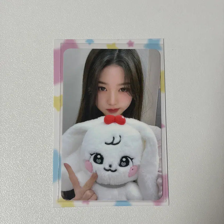 [BUNJANG] IVE Mini-V School Pop-up MD Cherry Doll + Jang Wonyoung Photocard / 아이브 미니브 스쿨 팝업 MD / 체리 인형 + 장원영 포카
