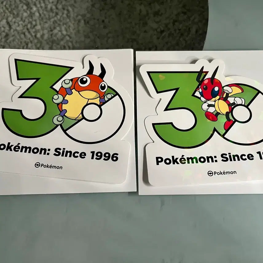 [BUNJANG] Pokemon 30th Anniversary Stickers - Rediva &amp; Radian / 포켓몬 30주년 스티커 레디바+레디안