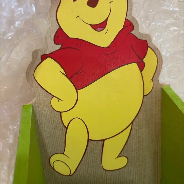 [BUNJANG] Disney Winnie the Pooh Wooden Pen Holder / 고전문구 디즈니 곰돌이 푸 나무 펜 꽂이