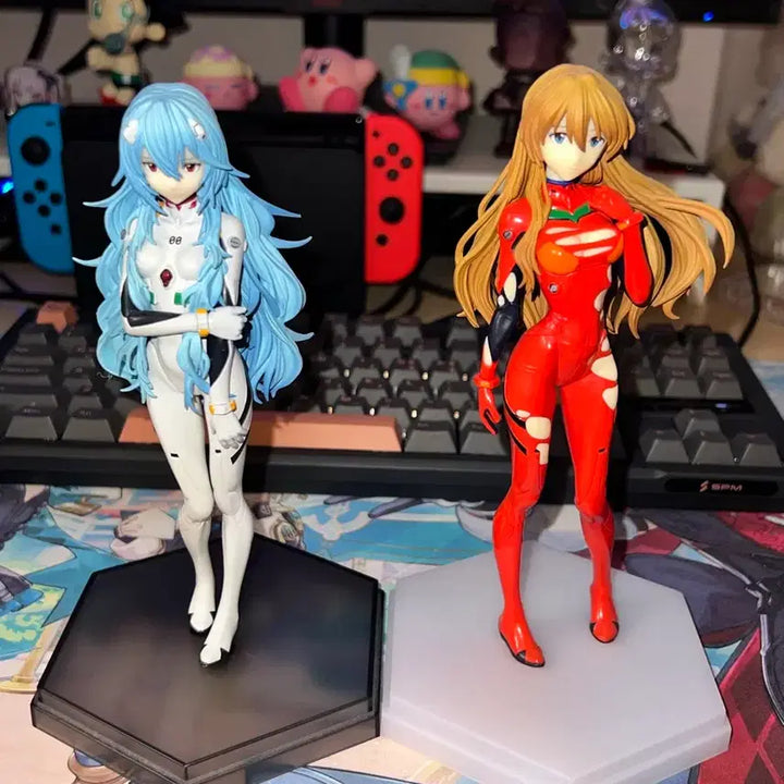 [BUNJANG] Evangelion Rei Ayanami (Long Hair) &amp; Asuka Langley Soryu Figure Bundle Set / 일괄) 에반게리온 레이 장발 아스카 피규어